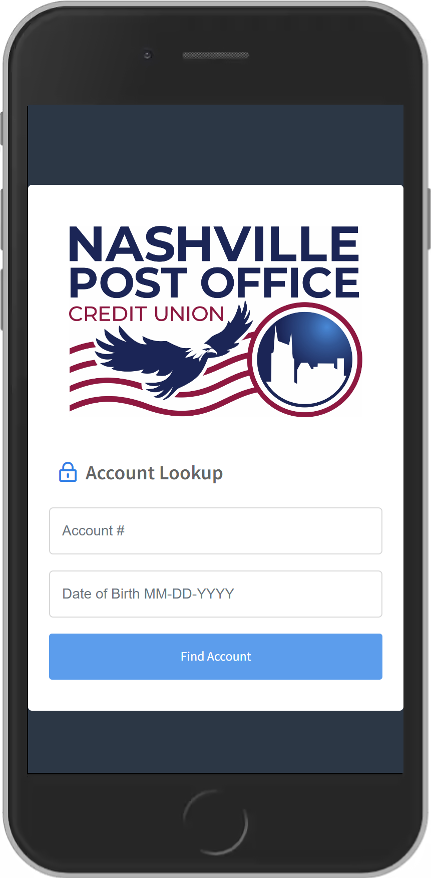 Mobile Screen - Verify Your Account